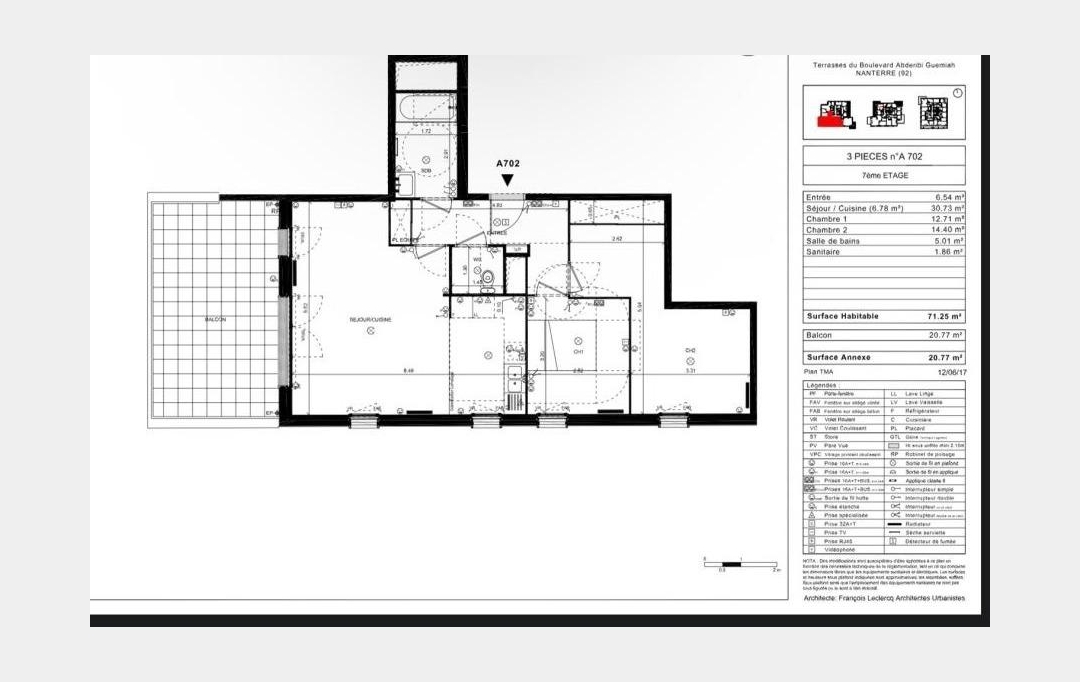 Annonces COURBEVOIE : Apartment | NANTERRE (92000) | 14 m2 | 820 € 